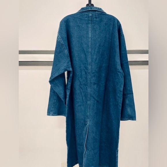 NWT VTG Dominion Apparel Illusions Long Denim
Jacket Women's Sz L Blue Cotton - Picture 3 of 5